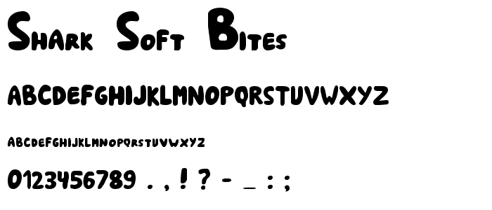 Shark Soft Bites font